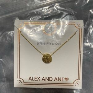 Alex and Ani Sand Dollar Necklace. Gold over .925 silver. 🐚